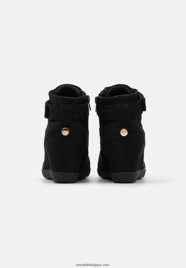 femmes baskets montantes noires Anna FieldNHH26B1228