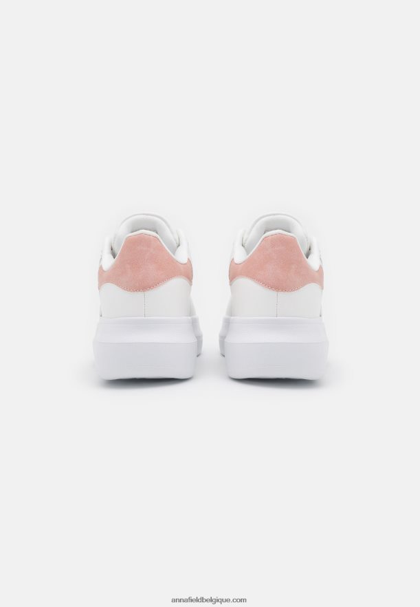 femmes disney baskets mickey mouse blanc/rose clair Anna FieldNHH26B1207