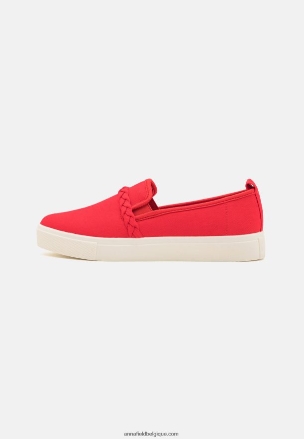 femmes slip-on rouge Anna FieldNHH26B1197