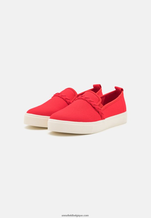 femmes slip-on rouge Anna FieldNHH26B1197