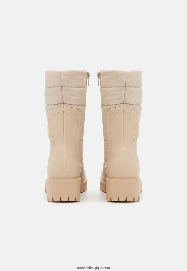 femmes botte d'hiver bottes beige Anna FieldNHH26B2202