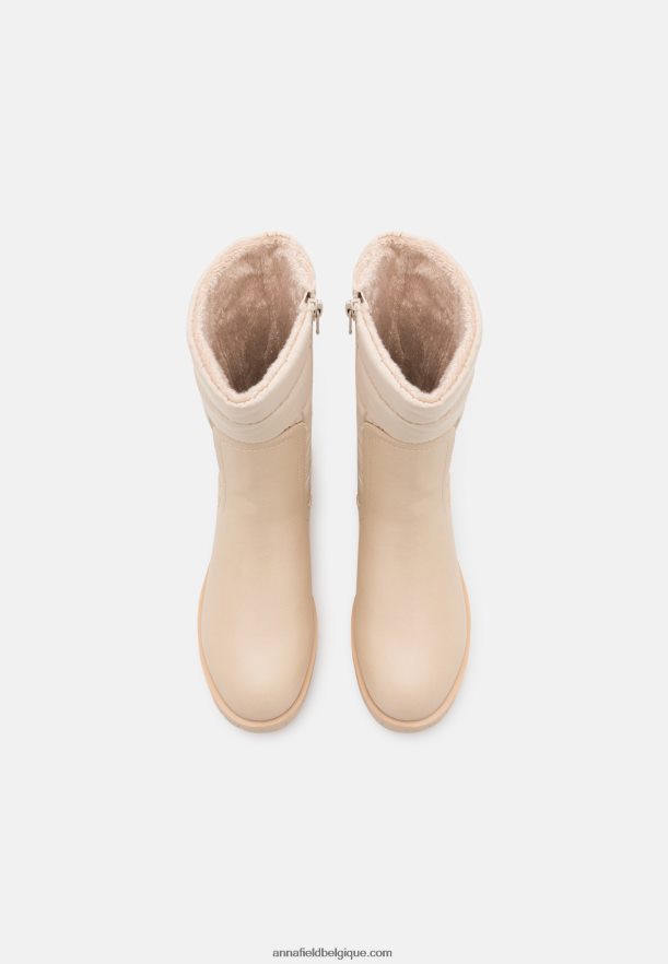 femmes botte d'hiver bottes beige Anna FieldNHH26B2202