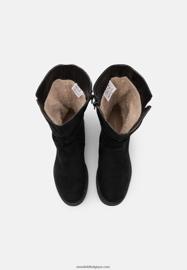 femmes botte d'hiver bottes noir Anna FieldNHH26B2192