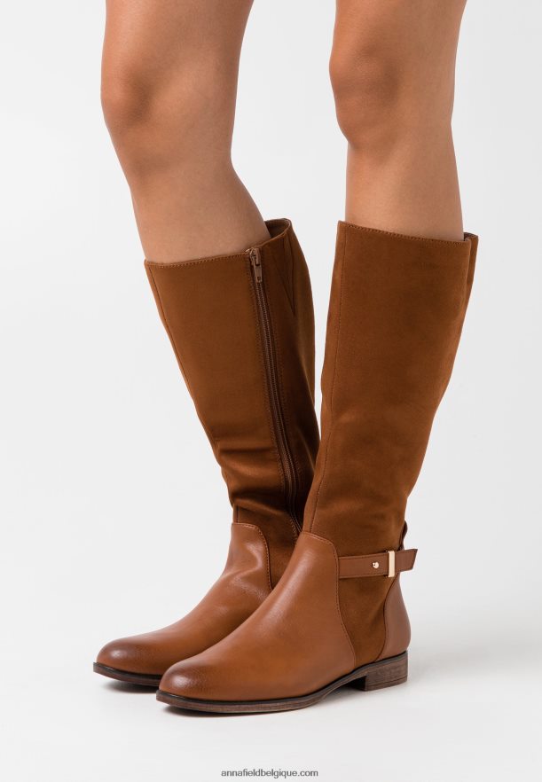 femmes bottes cognac Anna FieldNHH26B2190