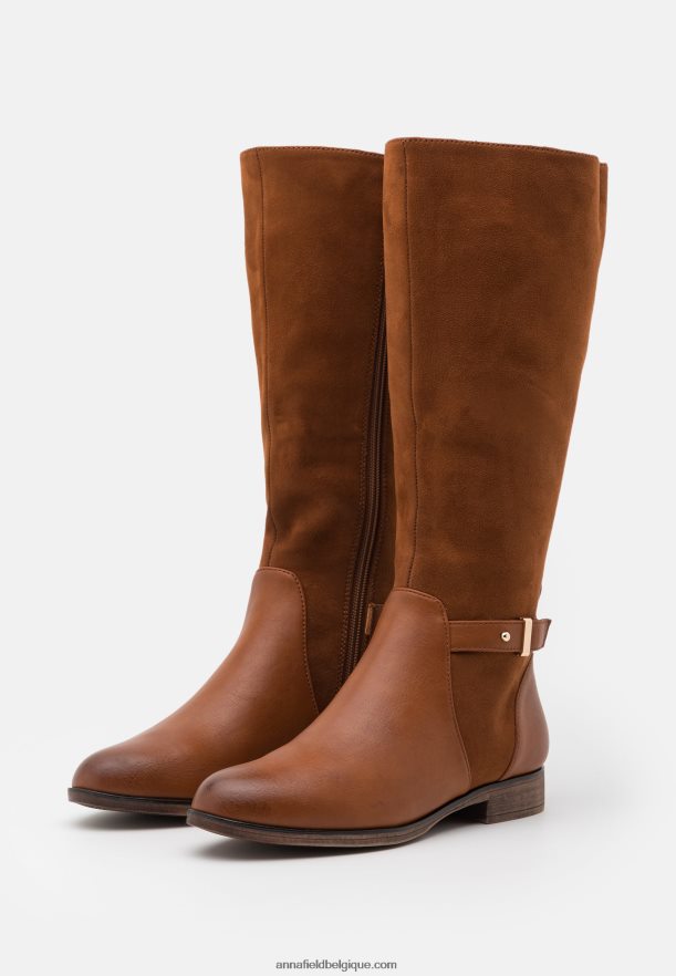 femmes bottes cognac Anna FieldNHH26B2190