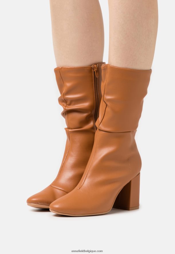 femmes bottes cognac Anna FieldNHH26B2196