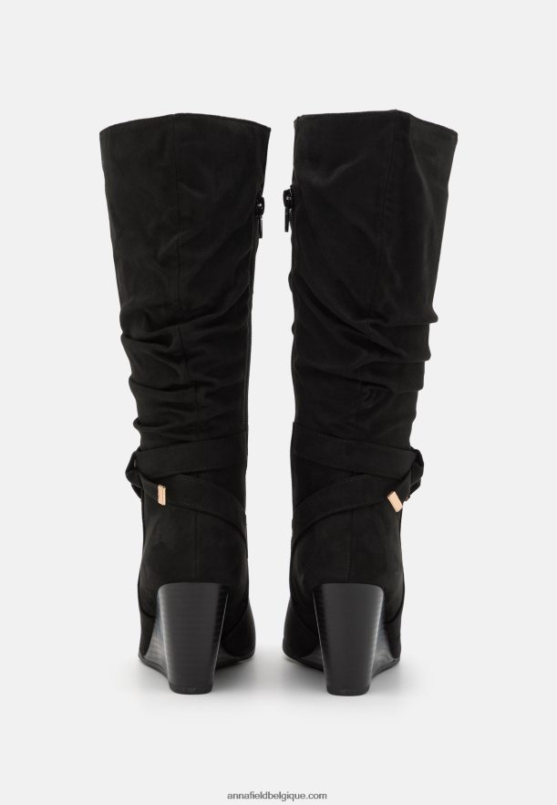 femmes bottes compensées noires Anna FieldNHH26B2247