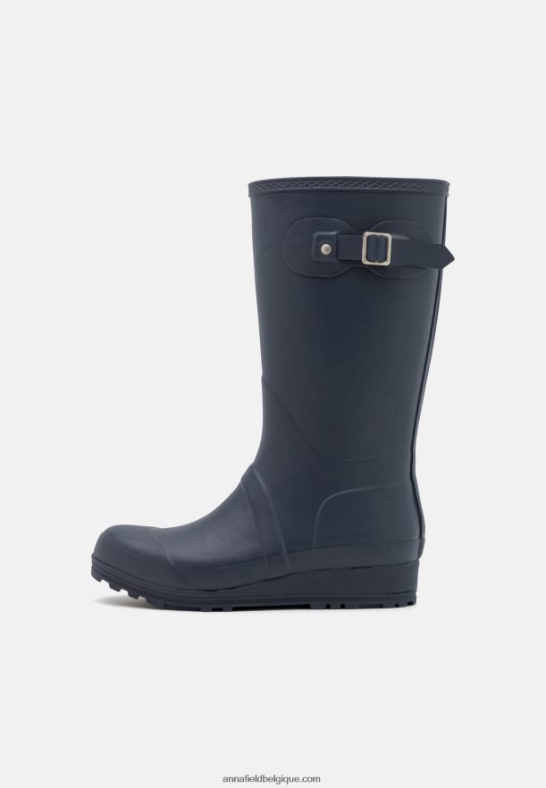 femmes bottes en caoutchouc bleu foncé Anna FieldNHH26B2267