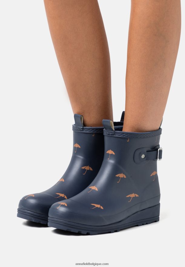 femmes bottes en caoutchouc bleu foncé Anna FieldNHH26B2273