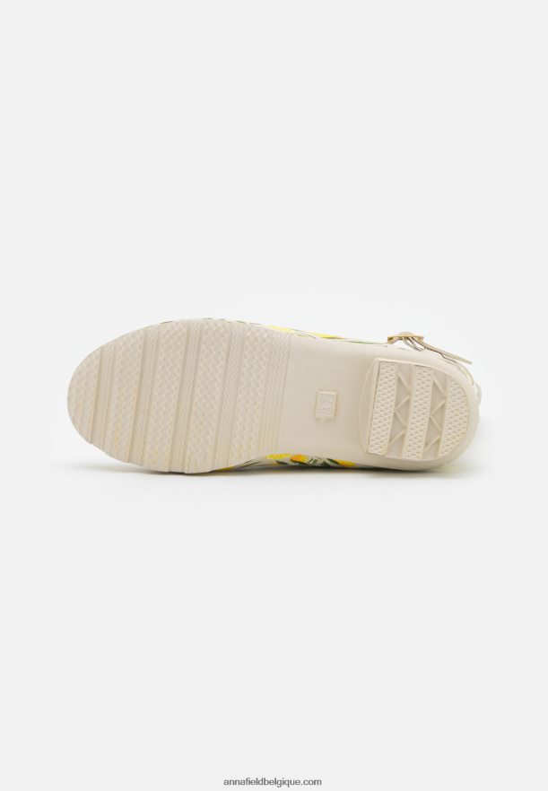 femmes bottes en caoutchouc jaune/beige Anna FieldNHH26B2269