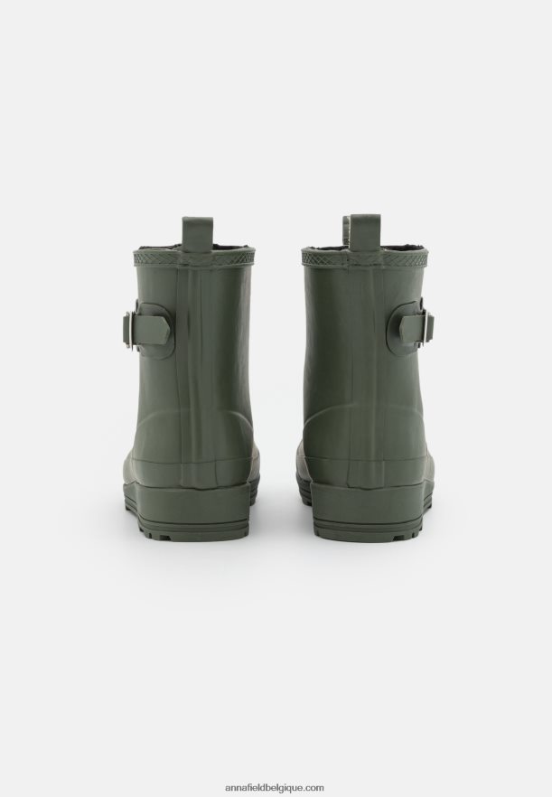 femmes bottes en caoutchouc vert foncé Anna FieldNHH26B2272