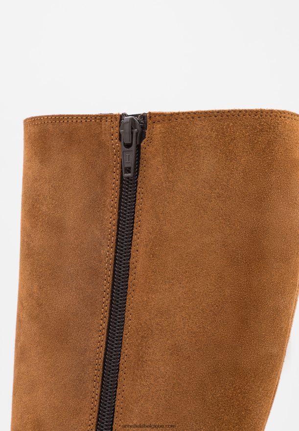 femmes bottes en cuir cognac Anna FieldNHH26B2199