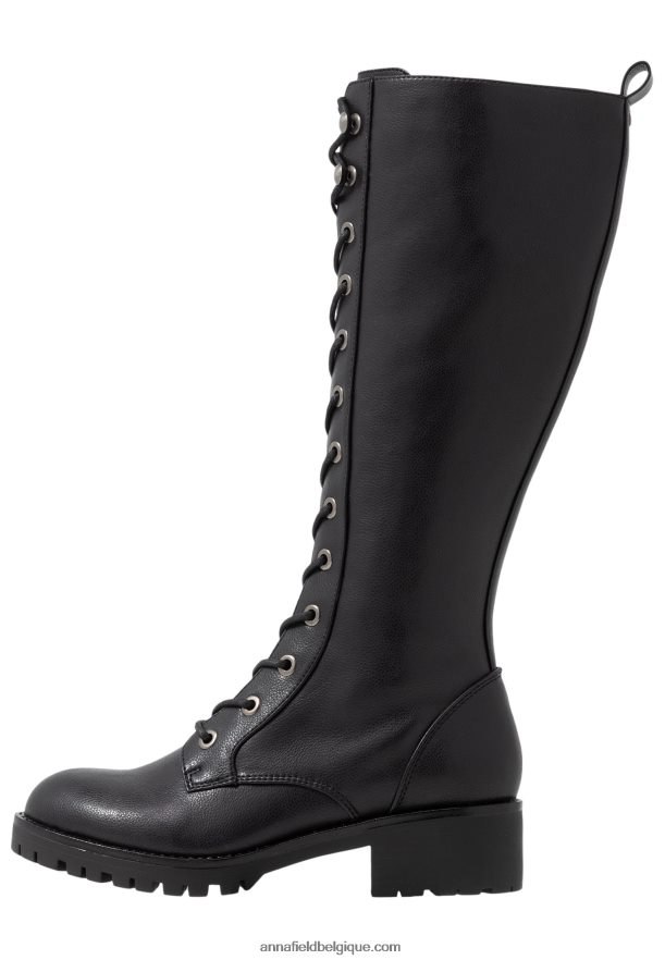 femmes bottes à lacets noires Anna FieldNHH26B2222