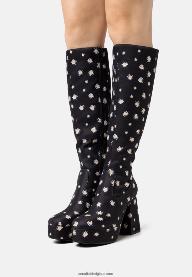 femmes bottes à plateforme noir Anna FieldNHH26B2250