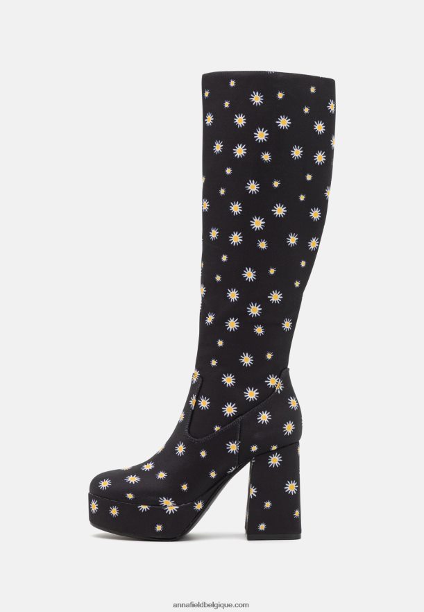 femmes bottes à plateforme noir Anna FieldNHH26B2250