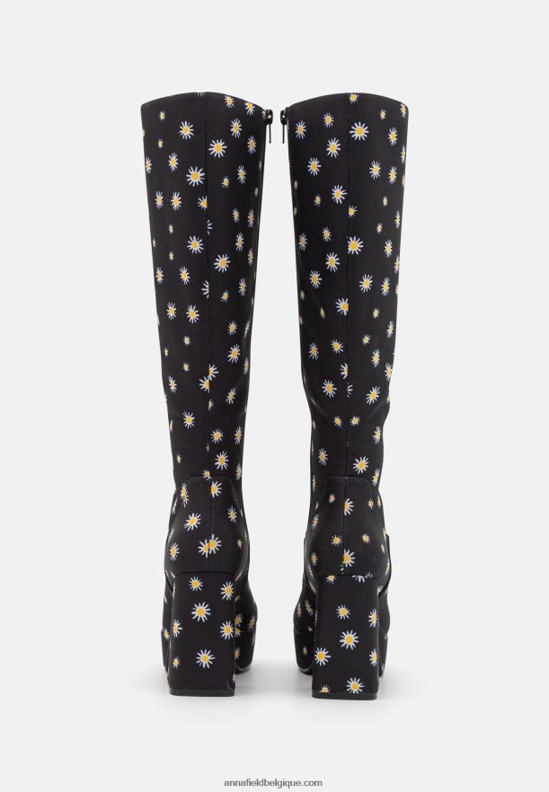 femmes bottes à plateforme noir Anna FieldNHH26B2250