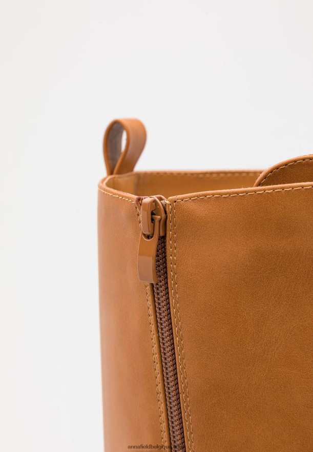 femmes bottines à lacets cognac Anna FieldNHH26B2221