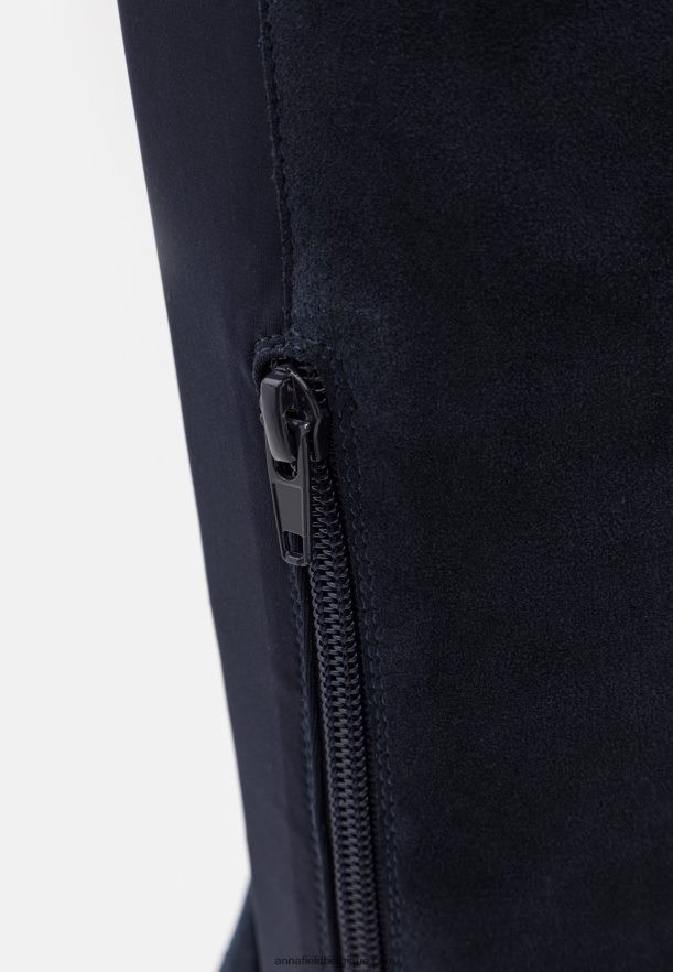 femmes cuissardes en cuir bleu foncé Anna FieldNHH26B2243