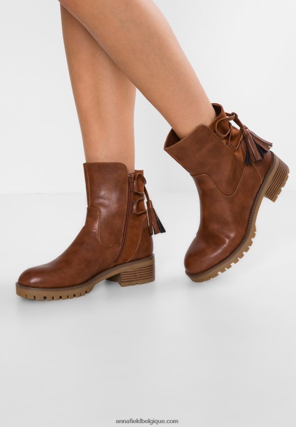 femmes botte d'hiver bottines classiques cognac Anna FieldNHH26B1996