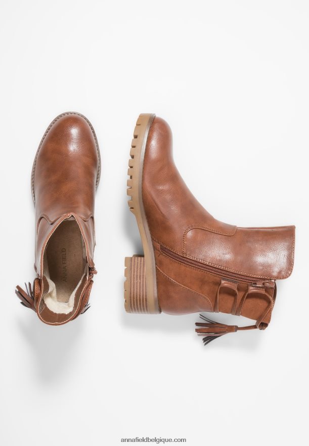 femmes botte d'hiver bottines classiques cognac Anna FieldNHH26B1996