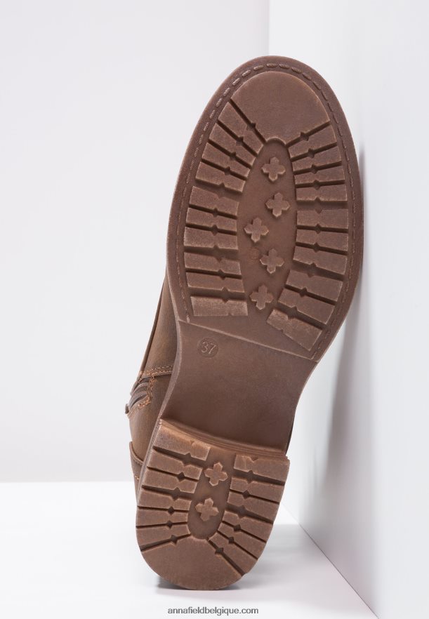 femmes botte d'hiver bottines à lacets café Anna FieldNHH26B2015