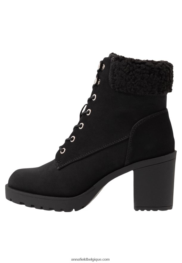 femmes botte d'hiver bottines à plateforme noir Anna FieldNHH26B2044