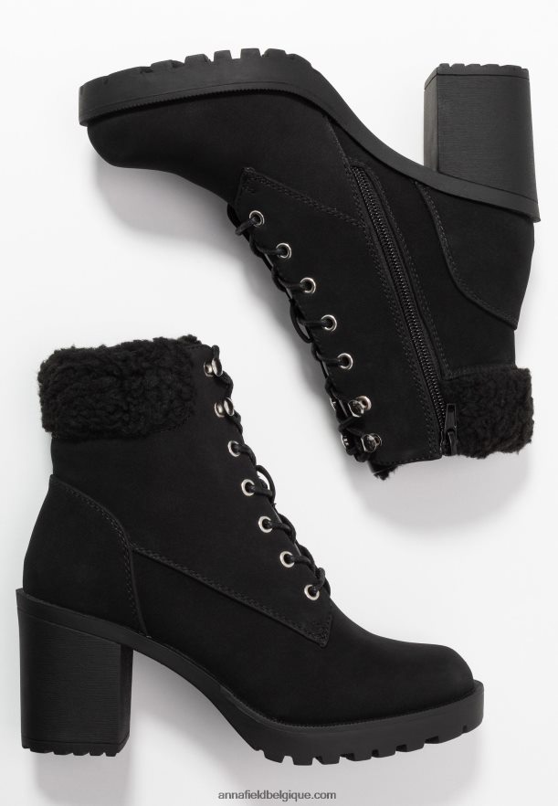 femmes botte d'hiver bottines à plateforme noir Anna FieldNHH26B2044