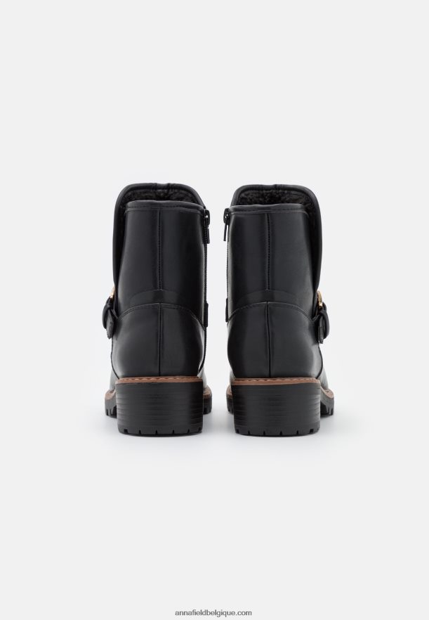 femmes botte d'hiver confort bottines classiques noir Anna FieldNHH26B2001