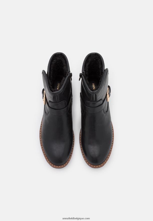 femmes botte d'hiver confort bottines classiques noir Anna FieldNHH26B2001