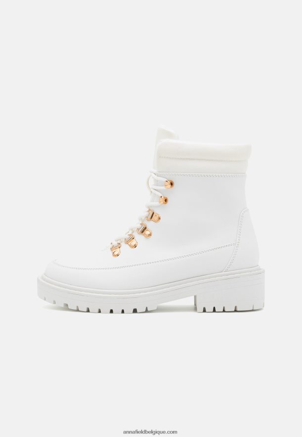 femmes bottes d'hiver bottines à lacets blanc Anna FieldNHH26B2046