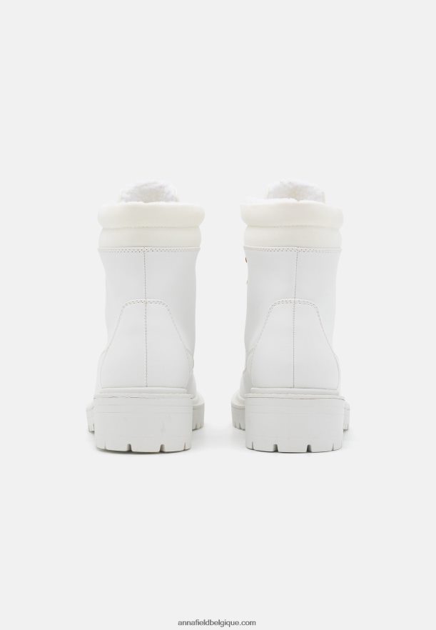 femmes bottes d'hiver bottines à lacets blanc Anna FieldNHH26B2046