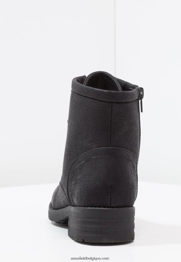femmes bottes d'hiver bottines à lacets noir Anna FieldNHH26B2012