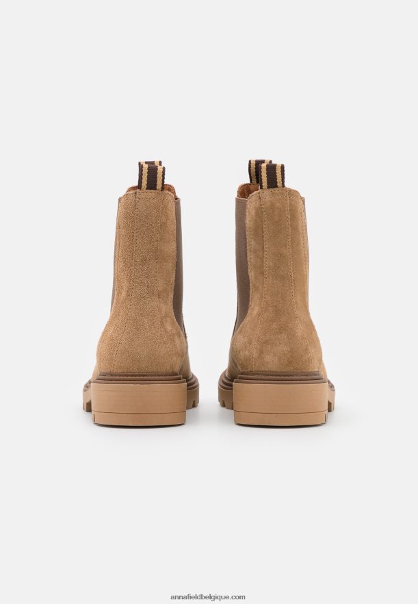 femmes bottines classiques en cuir beige Anna FieldNHH26B1946