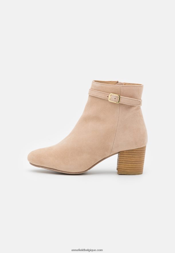 femmes bottines classiques en cuir beige Anna FieldNHH26B1962