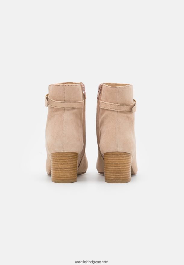 femmes bottines classiques en cuir beige Anna FieldNHH26B1962