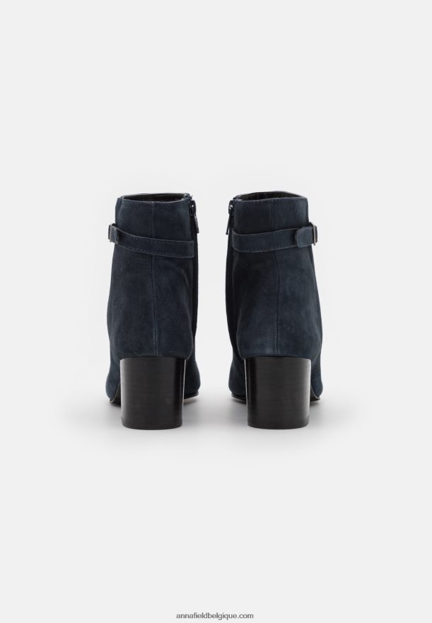 femmes bottines classiques en cuir bleu foncé Anna FieldNHH26B1934