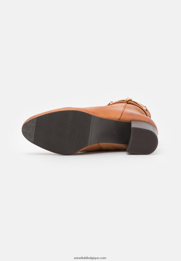 femmes bottines classiques en cuir cognac Anna FieldNHH26B1957