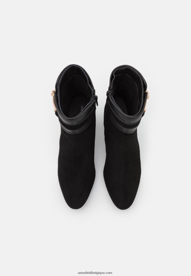 femmes bottines classiques en cuir noir Anna FieldNHH26B1928