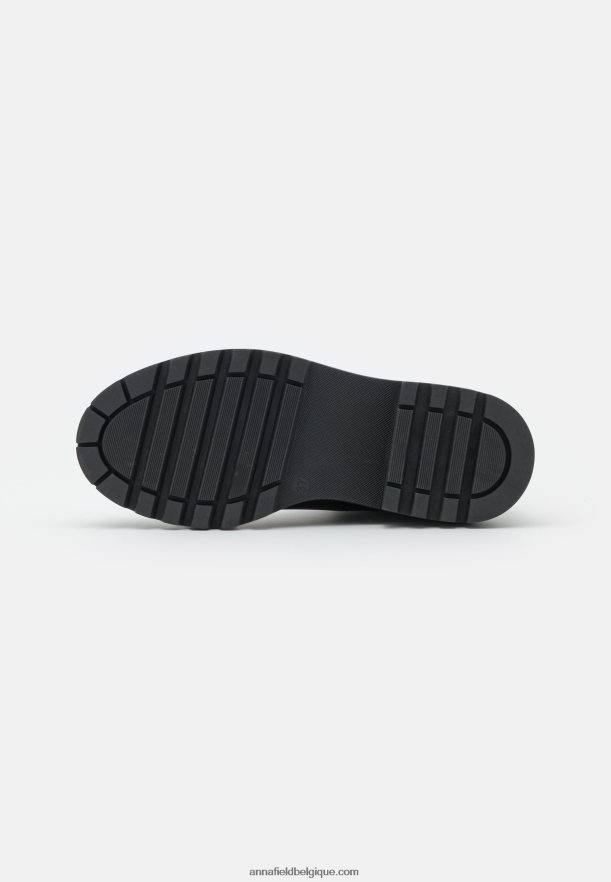 femmes bottines classiques en cuir noir Anna FieldNHH26B1971