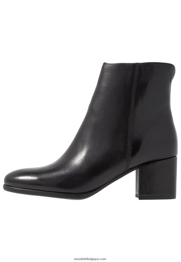 femmes bottines classiques en cuir noir Anna FieldNHH26B1980