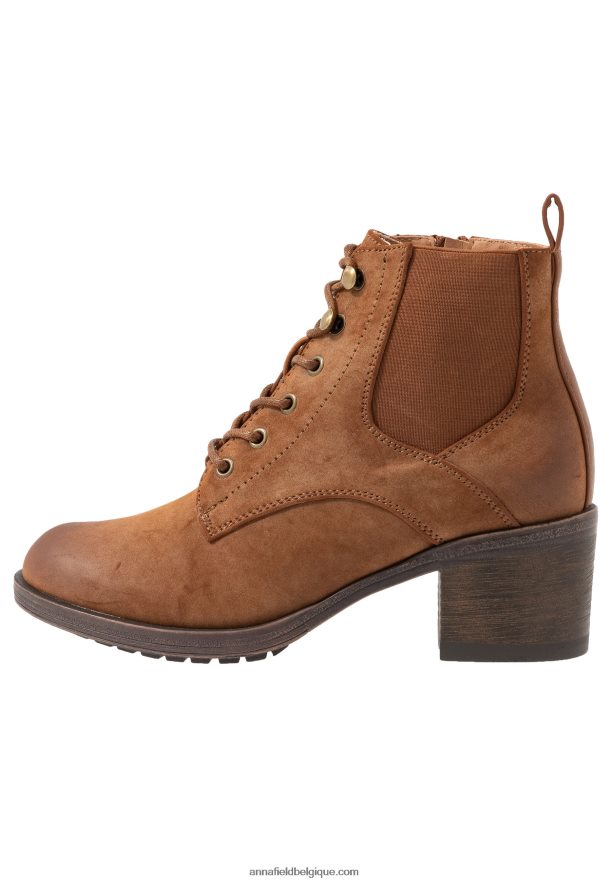 femmes bottines cognac Anna FieldNHH26B1914