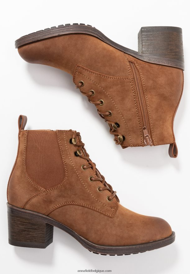 femmes bottines cognac Anna FieldNHH26B1914