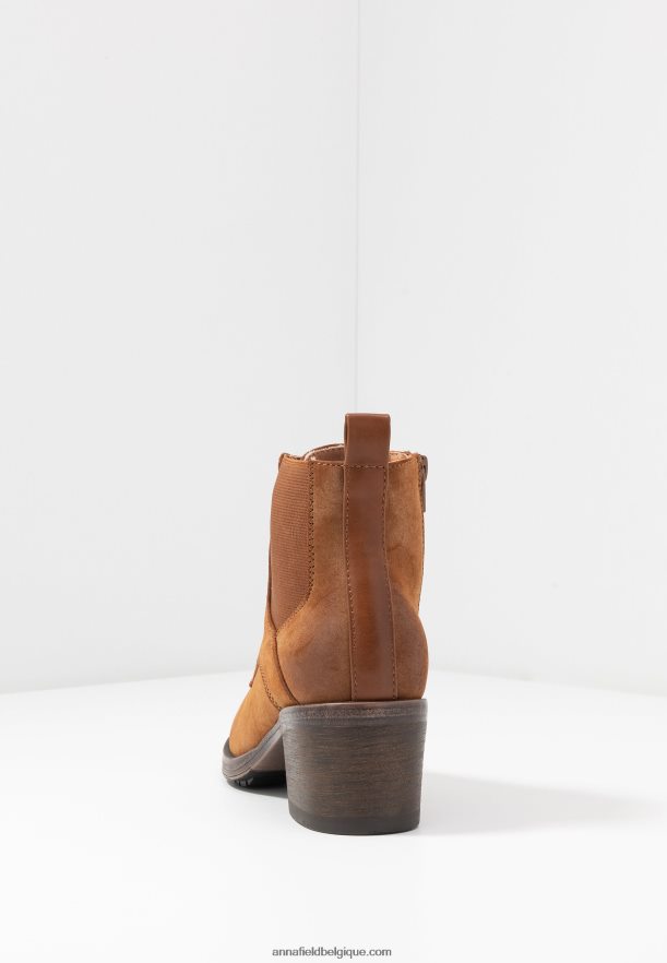 femmes bottines cognac Anna FieldNHH26B1914