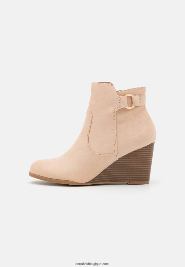 femmes bottines compensées beiges Anna FieldNHH26B1902