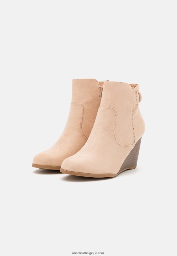 femmes bottines compensées beiges Anna FieldNHH26B1902