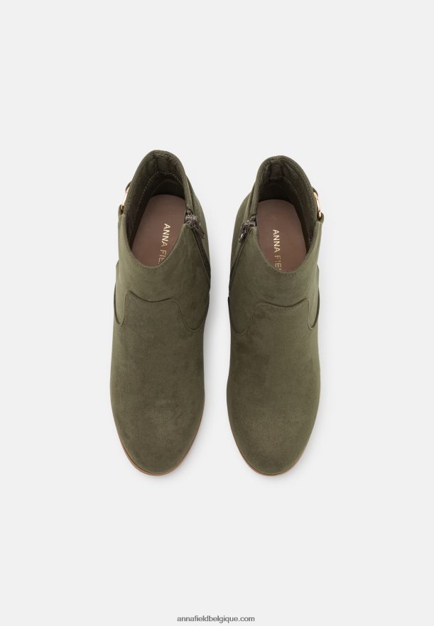 femmes bottines compensées kaki Anna FieldNHH26B1913