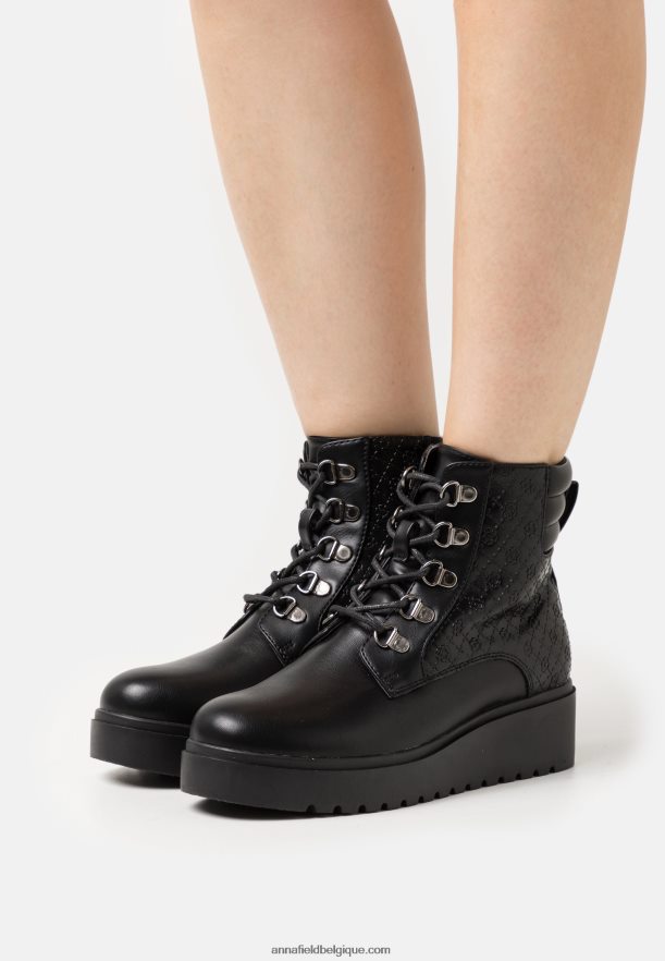 femmes bottines compensées noires Anna FieldNHH26B2035