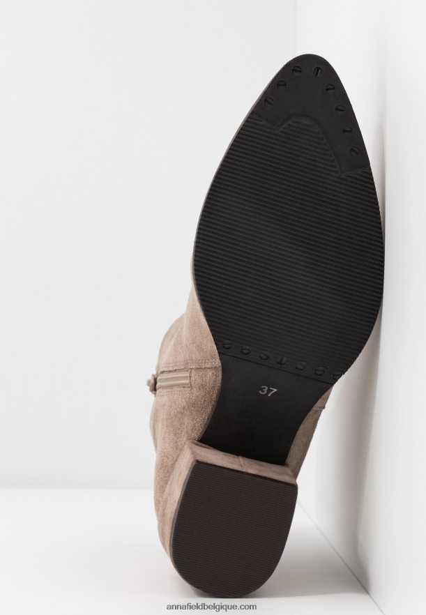 femmes bottines en cuir beiges Anna FieldNHH26B1931