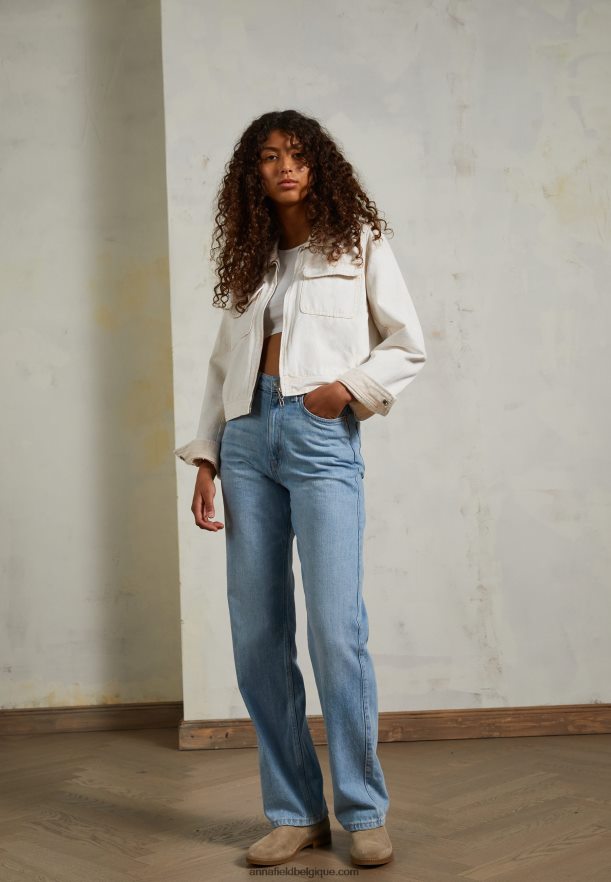 femmes bottines en cuir beiges Anna FieldNHH26B2005