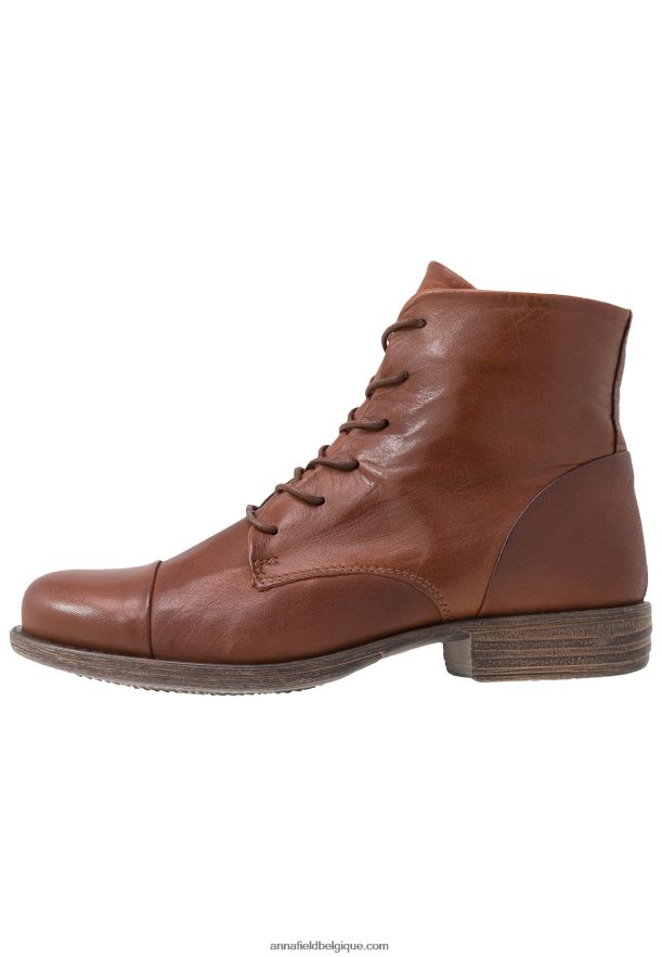 femmes bottines en cuir bottines cognac Anna FieldNHH26B1999